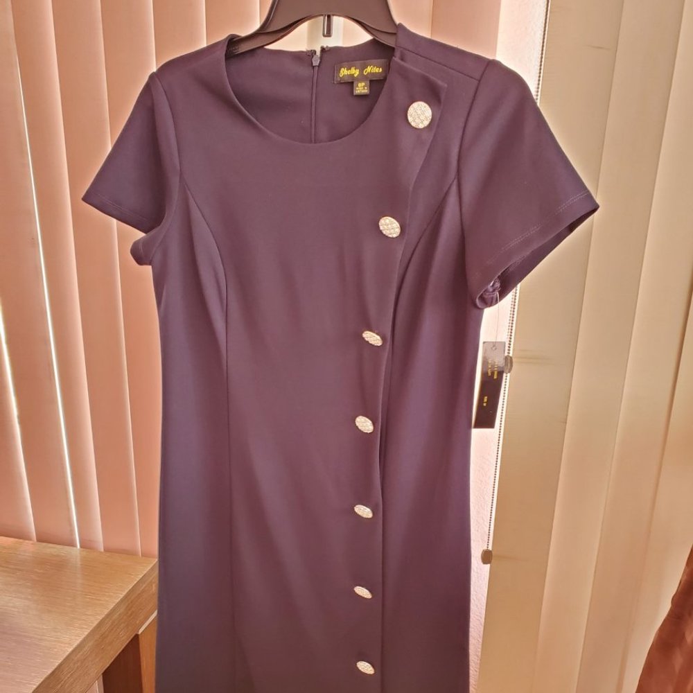 NAVY BLUE SHELBY NITES DRESS 8P